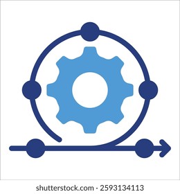 Workflow Automation Icon Element For Design