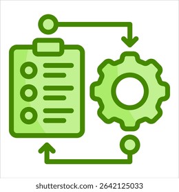 Workflow Automation Icon Element For Design