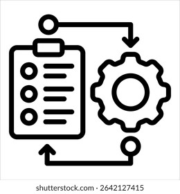 Workflow Automation Icon Element For Design
