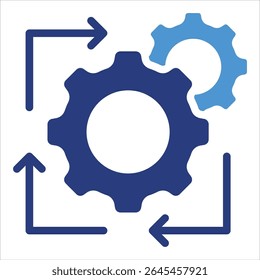 Workflow Automation Icon Element For Design