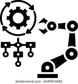 Workflow Automation Icon Element for Design