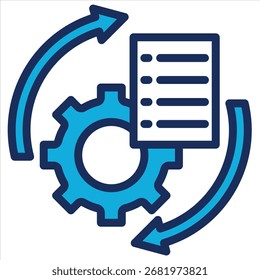 Elemento De Ícone De Automação De Fluxo De Trabalho Para Design