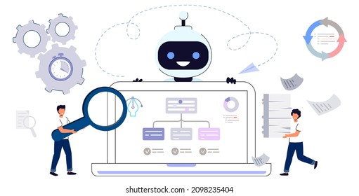 Workflow Automation Workforce Organization And Management Business Growth Ways Abstract Concept Vector Illustration Project Leadership Waterfall And Agile Development Team Productivity Software