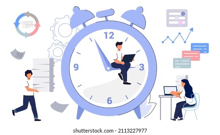 Workflow Automation Workforce Organization And Management Business Growth Ways Abstract Concept Vector Illustration Project Leadership Waterfall And Agile Development Team Productivity Software