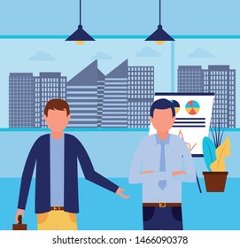 Workflow design, Infographic data information business analytics and visual presentation theme Vector illustration