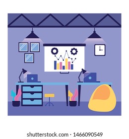 Workflow design, Infographic data information business analytics and visual presentation theme Vector illustration