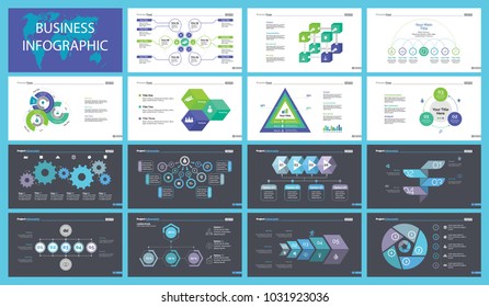 Workflow Diagrams Slide Templates Set Stock Vector (Royalty Free ...