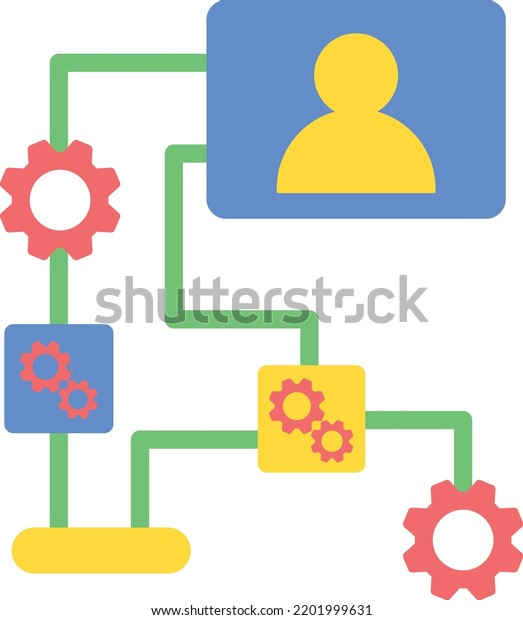 Workflow Flat Icon Vector Process Icon Stock Vector (Royalty Free ...