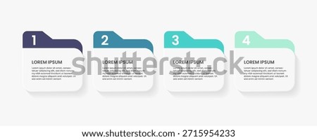 Workflow folder infographic template for presentation.