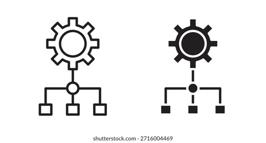 Concepto de icono de flujo de trabajo para infografía, Sitio web o App.