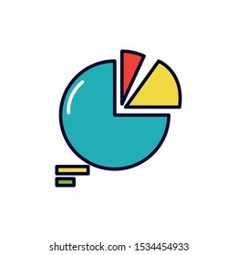 Workflow icon design, Infographic data information business analytics and visual presentation theme Vector illustration