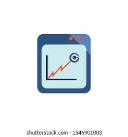 Workflow icon design, Infographic data information business analytics and visual presentation theme Vector illustration