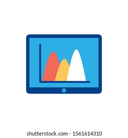 Workflow icon design, Infographic data information business analytics and visual presentation theme Vector illustration