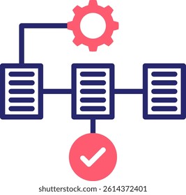 Workflow Icon Fill Vector Illustration