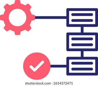 Workflow Icon Fill Vector Illustration