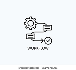 Workflow Icon Or Logo Isolated Illustration