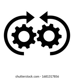 workflow icon. Simple element illustration. workflow symbol design from Project management collection.