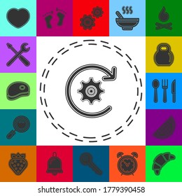 Workflow icon. Simple element illustration. workflow symbol design from Project management collection. Can be used for web and mobile. Flat pictogram - simple icon