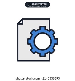 workflow icon symbol template for graphic and web design collection logo vector illustration
