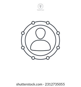 Symbol-Vorlage für das Workflow-Symbol für die Grafik- und Webdesign-Kollektion, Vektorgrafik