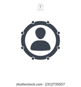 Symbol-Vorlage für das Workflow-Symbol für die Grafik- und Webdesign-Kollektion, Vektorgrafik