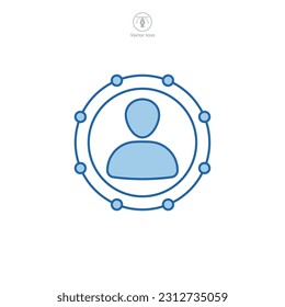 Plantilla de símbolo de icono de flujo de trabajo para la ilustración vectorial de la colección de diseño gráfico y web