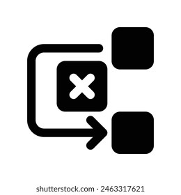 workflow icon. vector glyph icon for your website, mobile, presentation, and logo design.