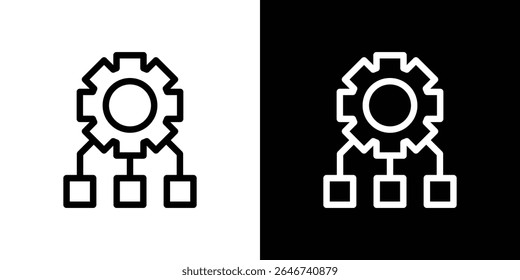 Workflow icon vector simple element illustration editable