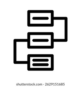 Workflow Icon Vector Symbol Design Illustration