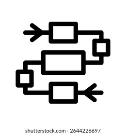 Workflow Icon Vector Symbol Design Illustration