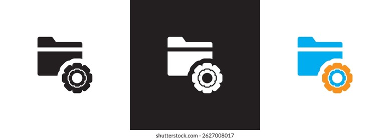 Workflow  Icon . Vector for websites, mobile interfaces, presentations, banner, visual branding etc. Vector illustration. isolated on white and black background. EPS 10