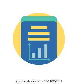 Workflow inside smartphone design, Infographic data information business analytics and visual presentation theme Vector illustration