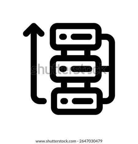 workflow line icon. Clean and minimalist vector icon for websites, mobile apps, presentations, and logos. Fully scalable and customizable for any project.