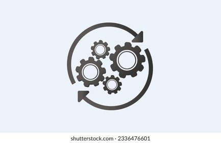 workflow line icon, outline vector sign, linear style symbol.on white background.Vector Design Illustration.