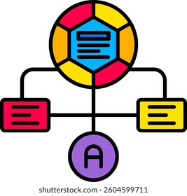 Workflow Line vector Icon Design