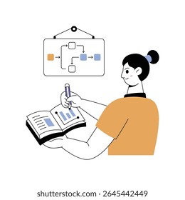 Workflow  Modern illustrations. Eps 10 file on transparent background