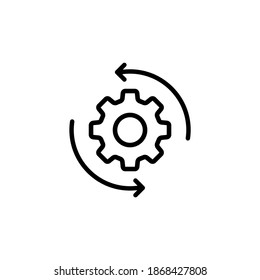 Icono de esquema de flujo de trabajo. Para aplicaciones móviles y uso web. EPS vectorial 10. Aislado sobre fondo blanco