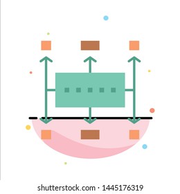 Workflow, Workflow Planning, Business, Modern, Planning Abstract Flat Color Icon Template