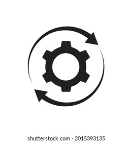 Workflow process icon design vector illustration