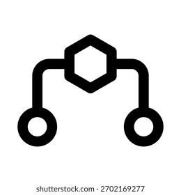 Icono de línea de Profesional de flujo de trabajo. Ilustración vectorial moderna que representa los procesos de negocio, la gestión de tareas y la eficacia operacional.
