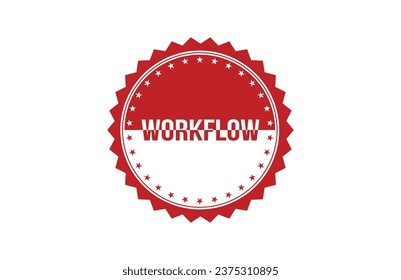 Workflow red ribbon label banner. Open available now sign or Workflow tag.