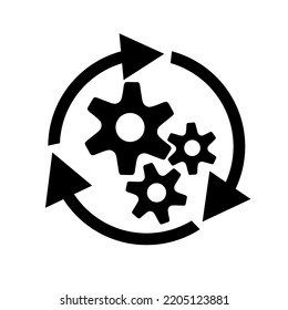 Workflow settings icon with simple design