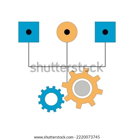 Workflow team and process of business working. Vector illustration. Team work plan, successful managment, proffesional tasks, teamwork strategy, schedule concept, hierarchy element