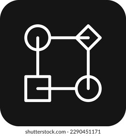 Workflow Teamwork and Management icon with black filled line style. process, concept, progress, data, productivity, strategy, application. Vector illustration