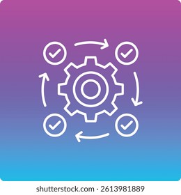 Workflow vector icon. Can be used for printing, mobile and web applications.
