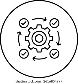 Workflow vector icon. Can be used for printing, mobile and web applications.