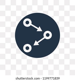 Workflow vector icon isolated on transparent background, Workflow transparency concept can be used web and mobile
