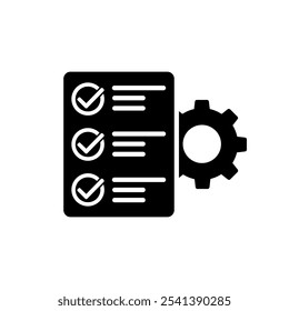 Workflow vector icon. operation illustration sign. automation symbol.
