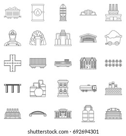 Workfolk icons set. Outline set of 25 workfolk vector icons for web isolated on white background