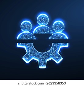 Workforce concept vector icon. Team management, corporate development, employee meeting, digital workforce, human resources, crm operation, manpower planning, teamwork strategy, business leader.